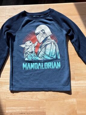 jumping beans Navy Blue Mandalorian & Grogu Graphic Long-Sleeve Tee